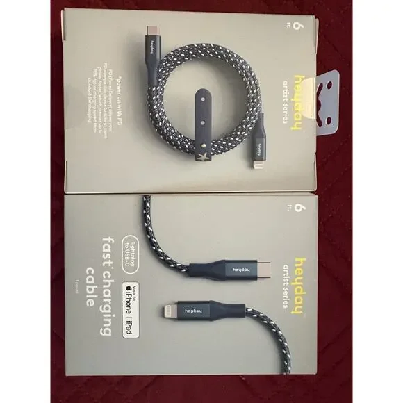 Heyday Lighting Charging Cable (iPhone, iPad, Apple Ear Buds 6ft USB-C To Apple)