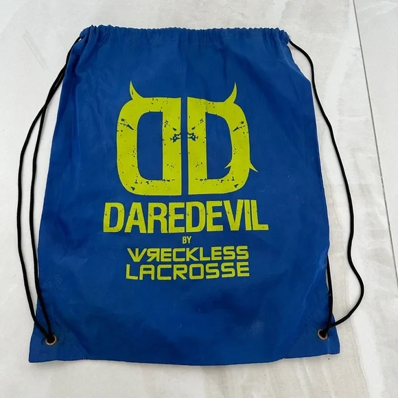 Daredevil by Wreckless Lacrosse Drawstring Bag