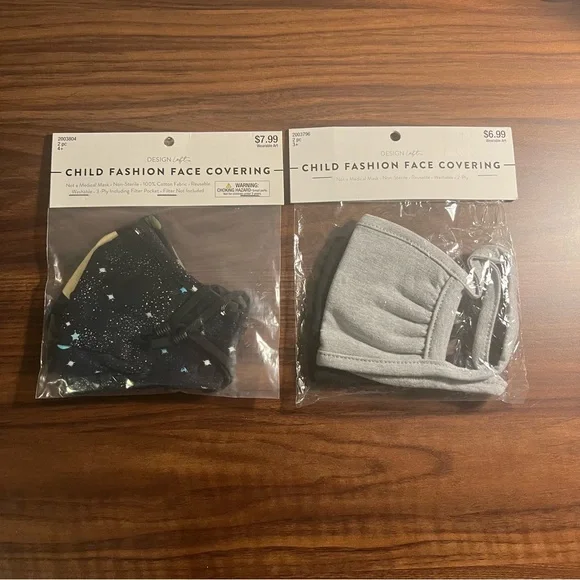 Fashion Face Covering Children Assorted Face Masks.
