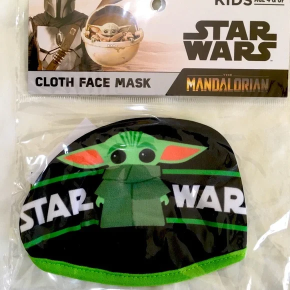 Star Wars Mandalorian Baby Yoda cloth face mask for kids