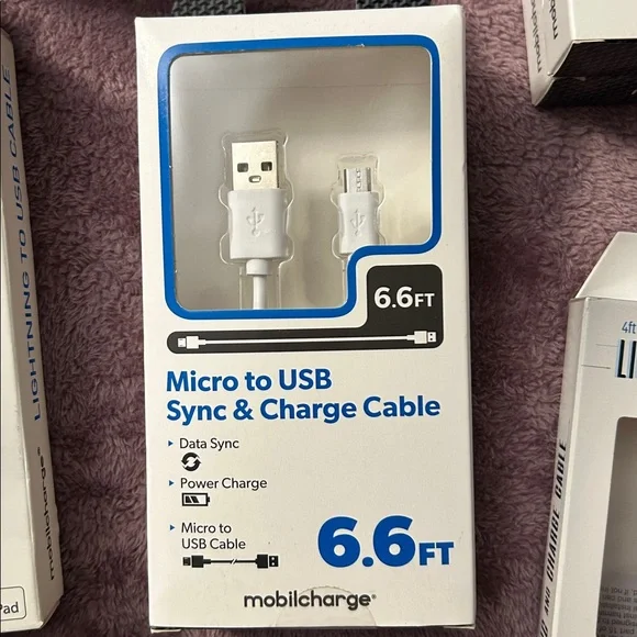 Mobilcharge Micro to USB Sync & Charge Cable 6.6FT