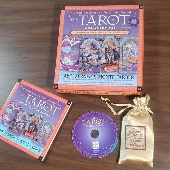 The Tarot Discovery‎ Kit Cards w/Guidebook & DVD Amy Zerner Monte Farber