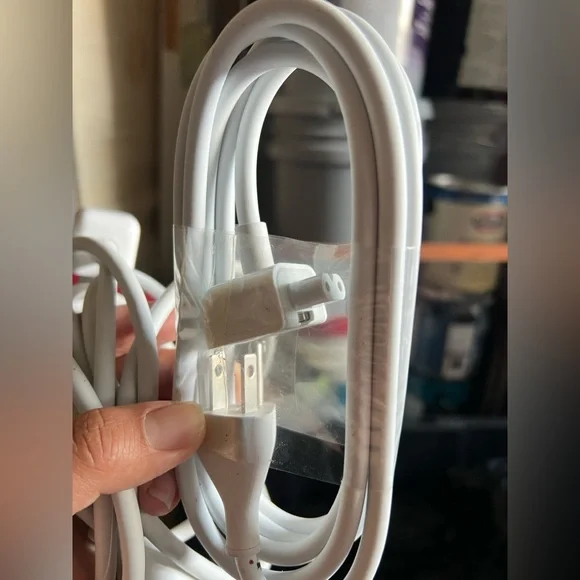 Genuine Apple Computer Power Adapter Cable - Grounded - 2 Prong Magsafe