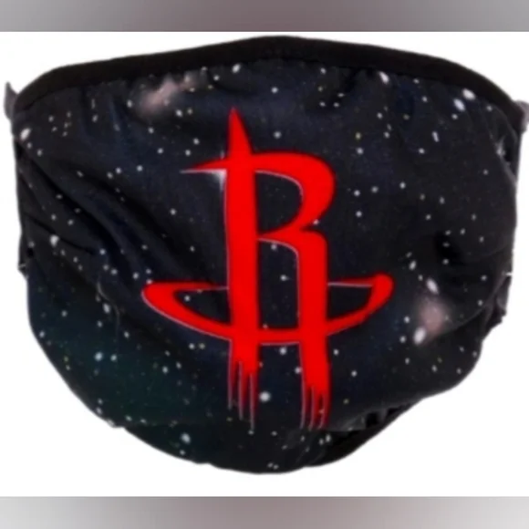 NBA HOUSTON ROCKETS MENS FACE MASK. ULTRA GAME.