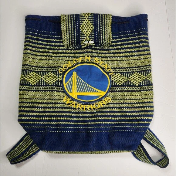 Golden State Warriors Backpack Hippe Bag Carrying Tote Basketball NBA SF Bridge