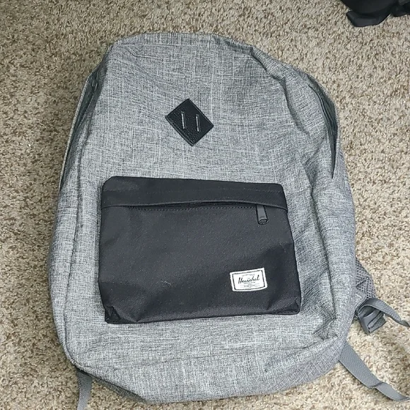 Herschel Supply Company Heathered Gray and Black Backpack