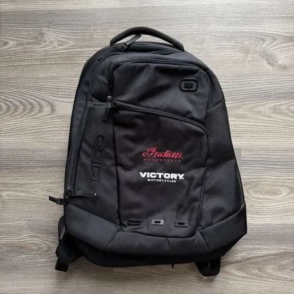 OGIO Ace Backpack Black Indian‎ Victory Motorcycles Embroidered Logo