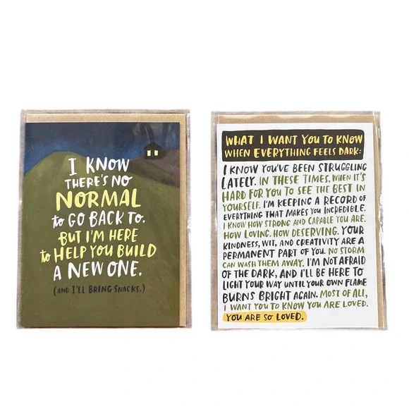 2 Emily McDowell Studio Greeting Cards Encouragement Support Bundle Struggles‎