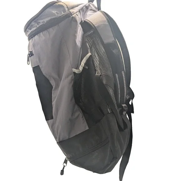 Triathlon bag De Soto Bag T1 Gear Gray Black Travel Backpack multi Zip hiking