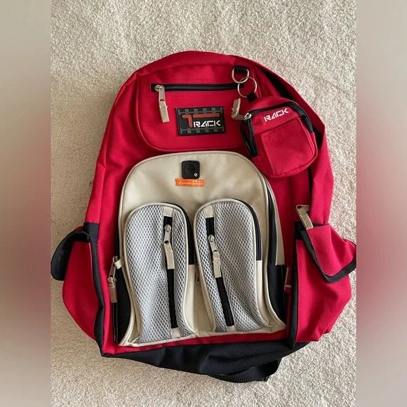 Track Backpack with Small Zipper Pouch