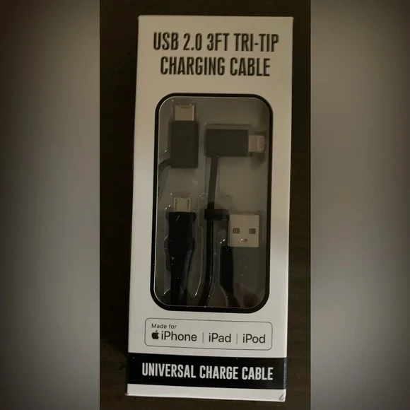 Universal Black Charging Cable Set