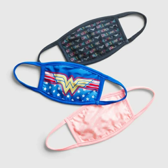 COPY - Kids Wonder Woman Face Mask (3-Pack)