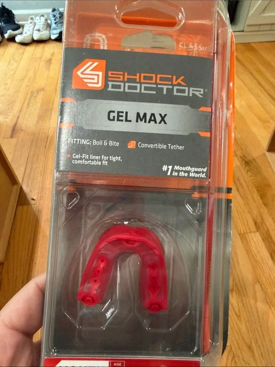 Shock Doctor Gel Max Kids Mouthguard — Red
