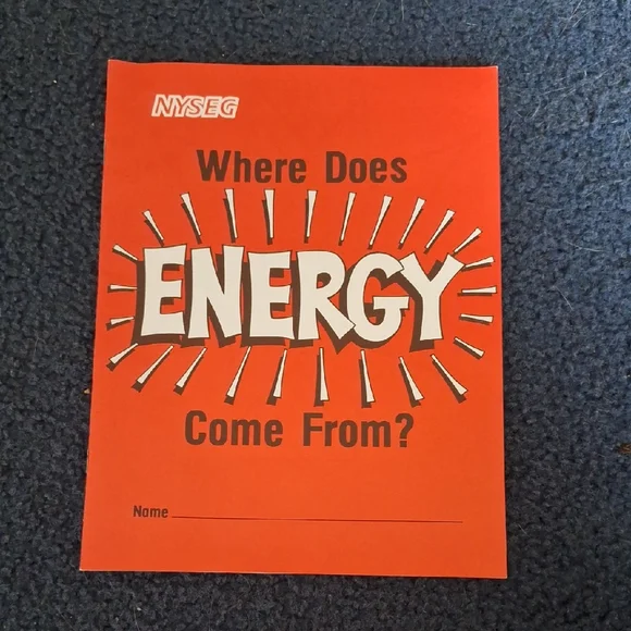 Where Does Energy Come From? Coloring Book From 1991