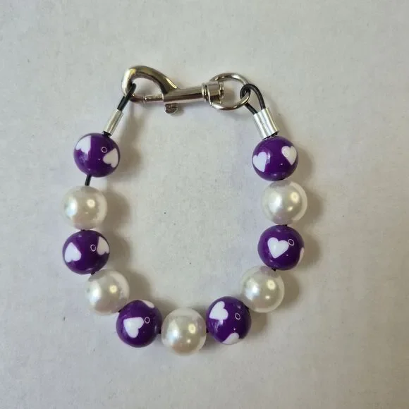 Handmade Statement Beaded Small Dog Puppy Collar Necklace Jewelry Durable 10