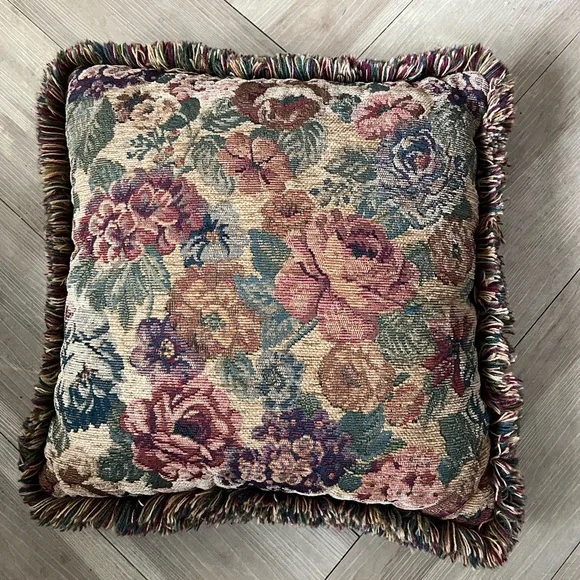 Pier 1 Imports Bellagio Floral Tapestry Throw Pillow 17