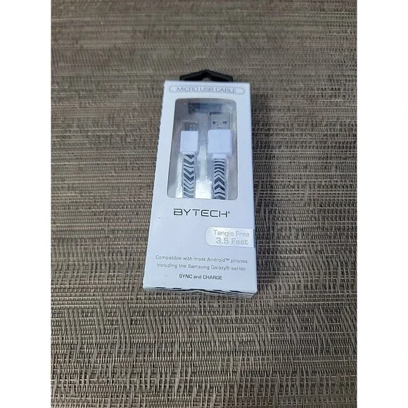 Bytech Micro Usb Cable Tangle Free 3.5 Feet