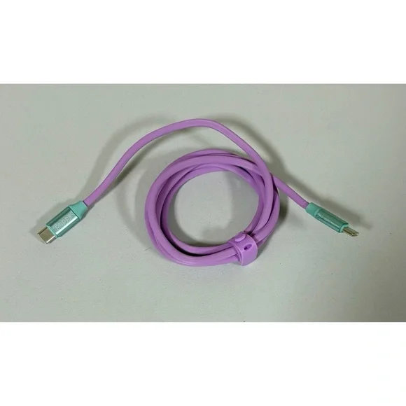 Purple Pastel 4’ ft USB-C to USB-C Apple iPhone Charging Cable Wire Charger 💜✨