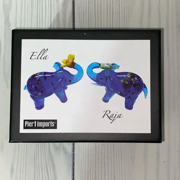 Pier 1 Imports Glass Elephants