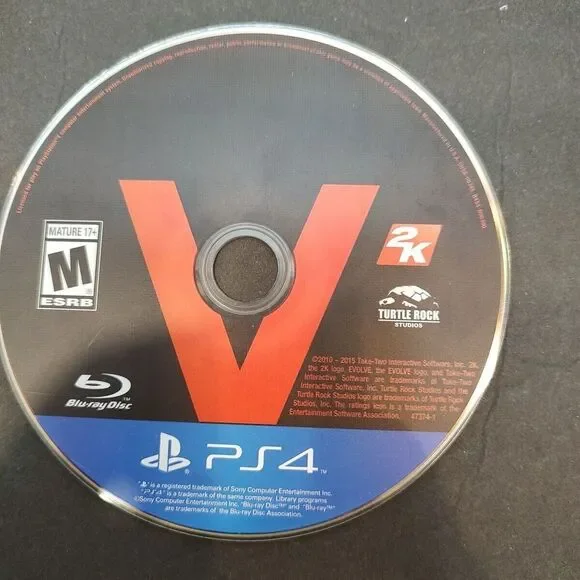 Evolve PlayStation‎ 4 PS4 Game DISC ONLY
