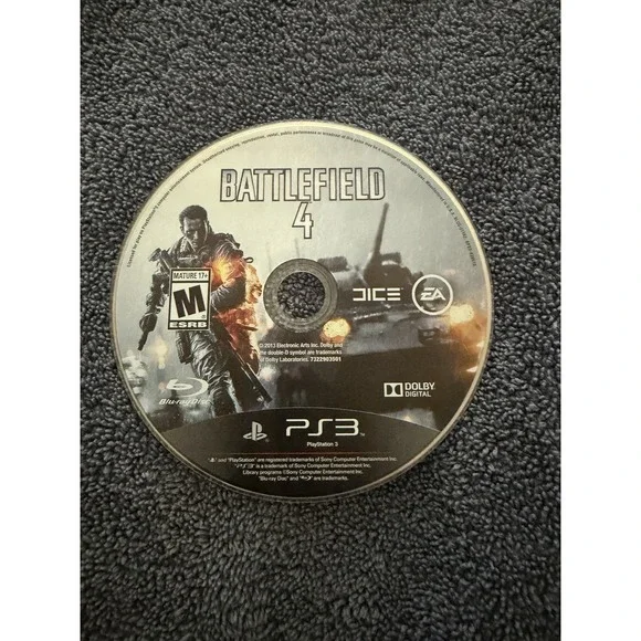 Battlefield 4 (Sony PlayStation 3, 2013) Disc only, no case