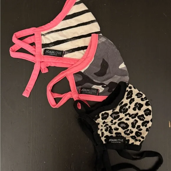 Joah Love Kids Face Mask Set - Pink, Black, Gray