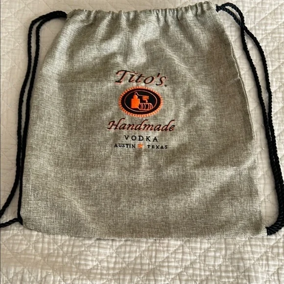 Tito's Vodka Drawstring Knapsack Backpack Bag - BRAND NEW
