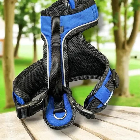 PetSafe Easy Sport Dog Harness Small Blue Reflective Control Handle 20-30lb Pad