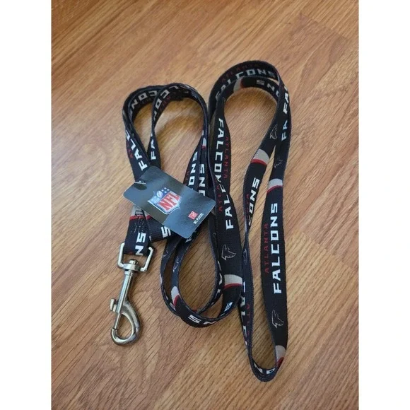 NFL ATLANTA Falcons Dog Leash Pet Football NWT Black Red White 38.5
