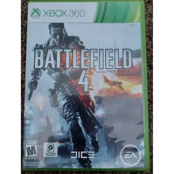 Battlefield 4‎ (Microsoft Xbox 360, 2013) 2 Disc Set No Manual