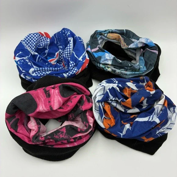 Adults Neck Gaiter/Face Mask, Set of 4
