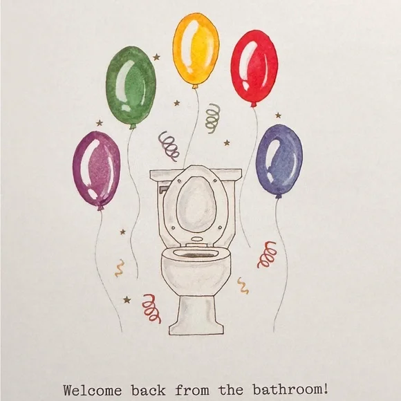 3/$10 Greeting Card from Cards Against Humanity - Bathroom
