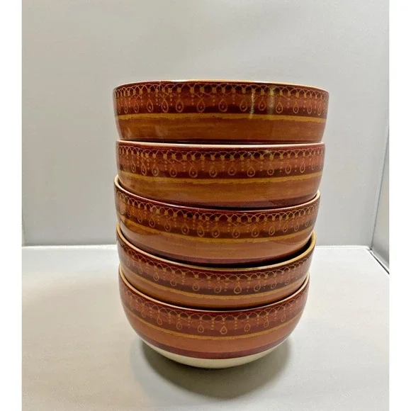 Pier 1 Lugano Coupe Cereal Bowls Discontinued SET OF 4 PLUS 1 FREE