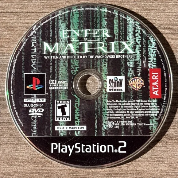 Enter the Matrix‎ (PS2, 2003) DISC ONLY Tested