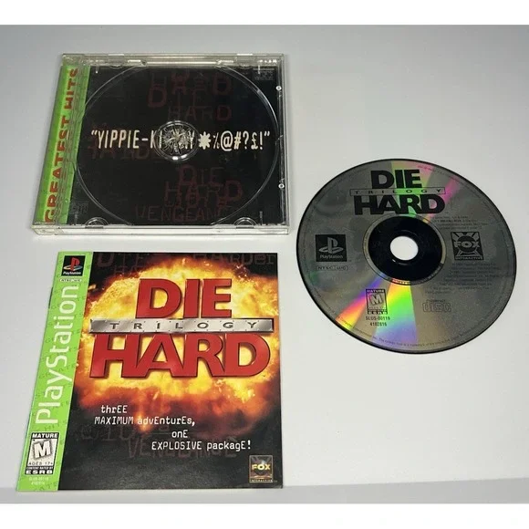 Die Hard Trilogy (Greatest Hits) (Sony PlayStation 1, 1997) Complete‎ Tested PS1
