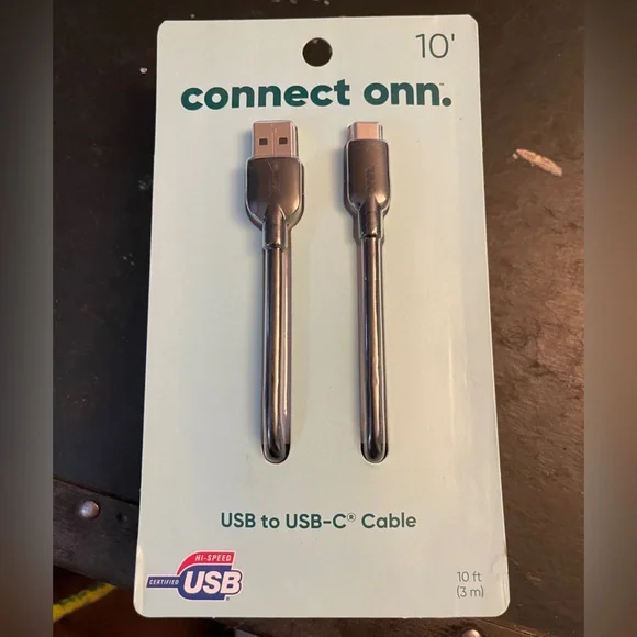 Onn USB-C to USB 2.0 Cable 10ft