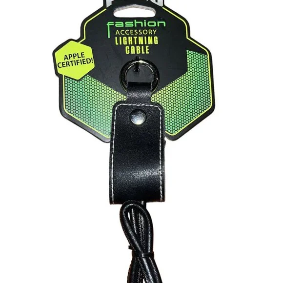 Iphone Ipad Ipod Charger Cable Leather Snap
