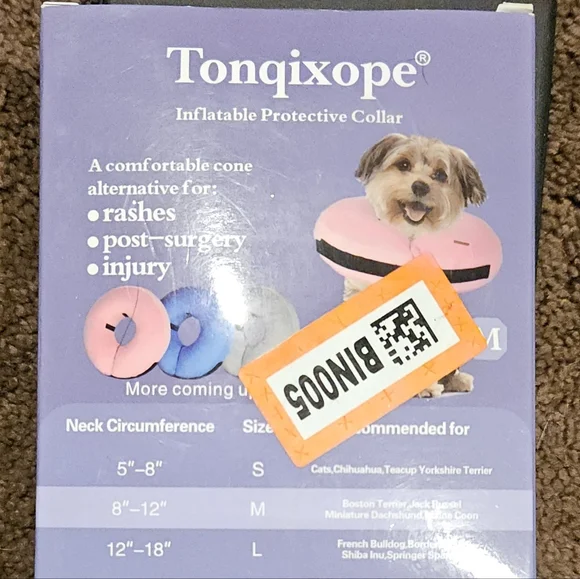 Tonqixope Inflatable Protective Collar - Pink