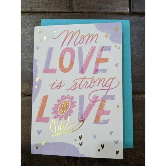 4/$20 video photo new hallmark mother's day greeting card LOVE IS STRONG