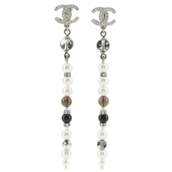 Chanel Cc Logo Clip-On Earrings Metal #266429C11B