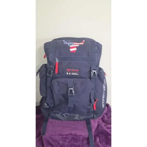 Under Armour Project Rock Freedom Regiment Backpack - Blue