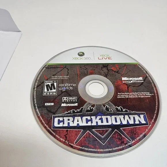 Crackdown Xbox 360 Disc Only Tested Working