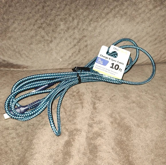 Cell Candy - 10ft USB-A To USB-C & Charge Sync Cable