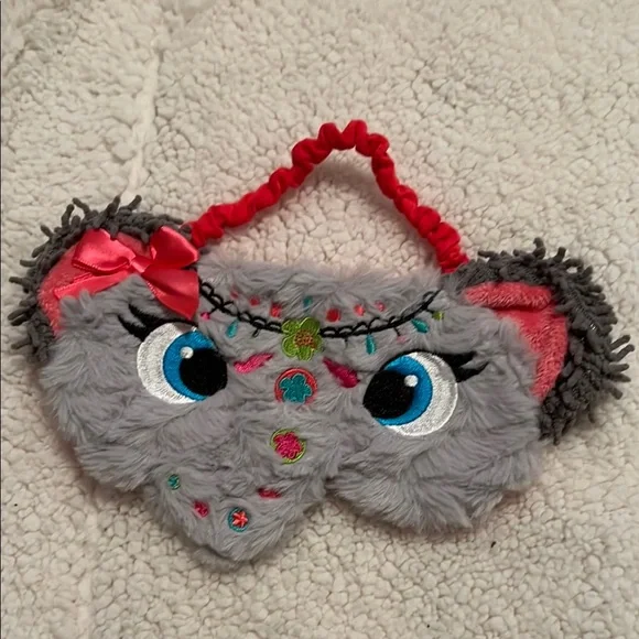 Gray and Pink Kids Sleep Mask
