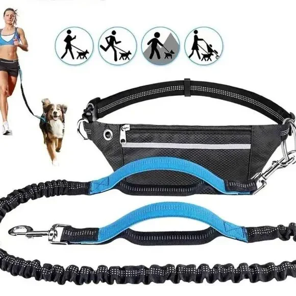 NEW Hands Free XL Dog Walking Running Leash