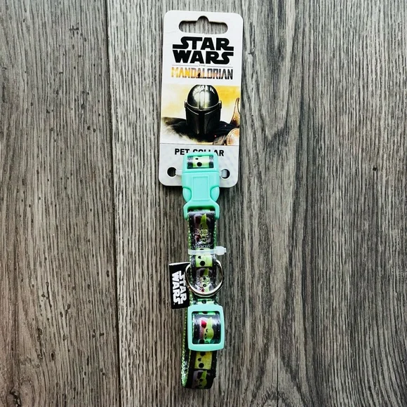 Star Wars Mandalorian Pet Collar Baby Yoda NWT Size Small 11-17” Neck Green