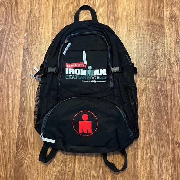 Ironman Backpack Mens OS Black Chattanooga Little Debbie Triathlon Sport Bag