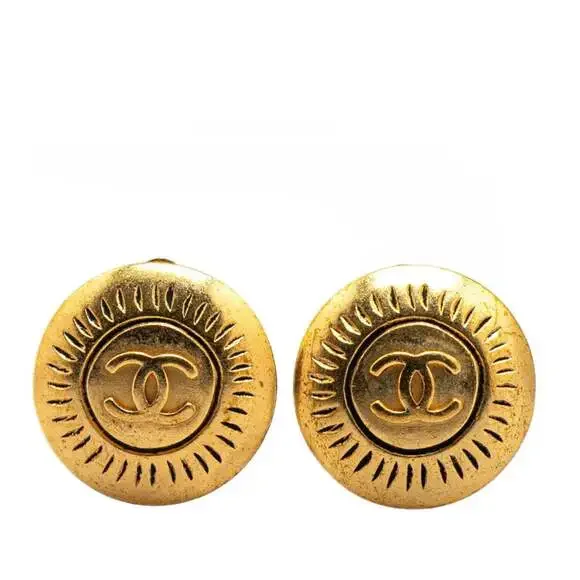 Chanel Cc Logo Clip-On Earrings Metal #207994C61B