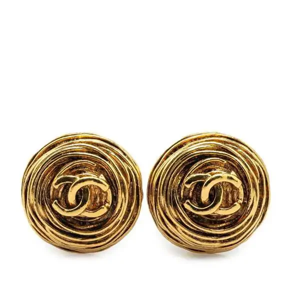 Chanel Cc Logo Clip-On Earrings Metal #208011C60B