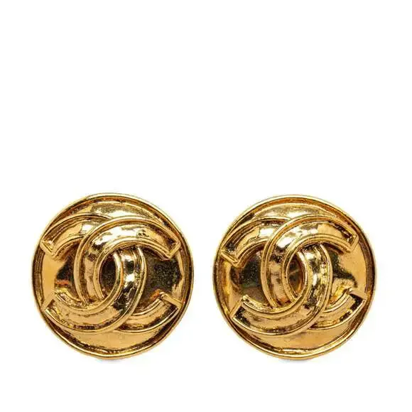 Chanel Cc Logo Clip-On Earrings Metal #207322C65B